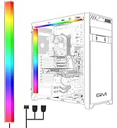 GIM KB-14 RGB PC Light Strip for Gaming Case, Magnetic Addressable LED PC Strip Kit, 5V ARGB 3Pin...