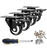 Caster Wheels, 2 inch Casters, Casters Set of 4 Heavy Duty - CLOATFET Locking Casters, Swivel Cas...