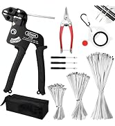 Stainless Steel Zip Ties Gun Kit with 304 Metal Zip Ties Heavy Duty-304 | 250PCS Stainless Steel ...