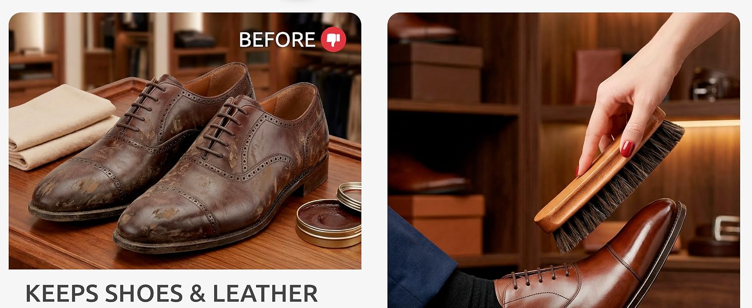 soft bristle brush for shoe cleaning