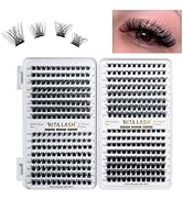 RITALASH Lash Clusters 384pcs 4 Style DIY Cluster Lashes Clusters Eyelash Extensions False Eyelas...