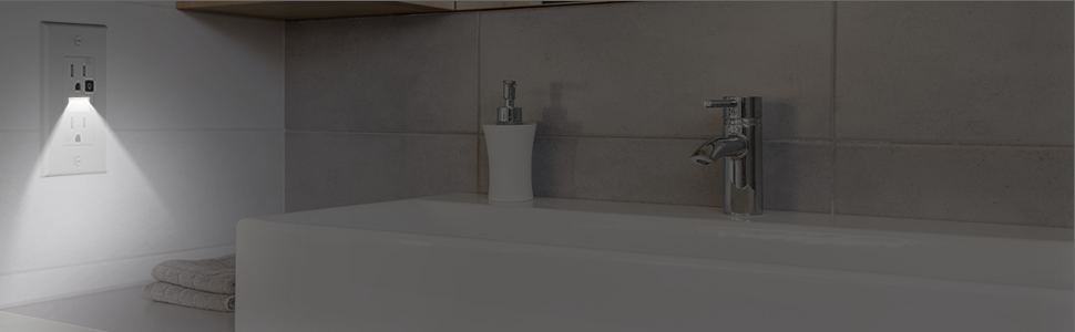 SOZULAMP nightlights wall mount outlet receptacle,Illuminated guidelight Tamper resistant,15A 125V