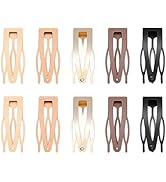 10 Pcs Double Grip Hair Clips, Sightor Metal Snap Hair Clips Hair Barrettes for Women Hair Making...
