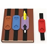 NELJIBEHU 4 Pcs Elastic Pen Holder for A5 Notebook, Planner Accessories Gifts