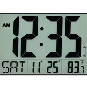 low battery indicator to remind you