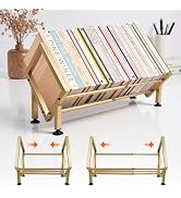 Expandable Desktop Bookshelf Organizer, Small Tabletop Book Storage Rack, Portable Mini Bookcase ...