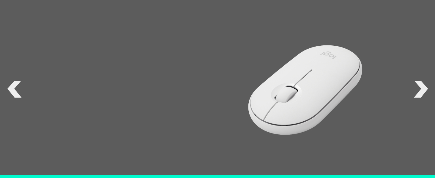 pebble m350 wireless compact mouse off-white