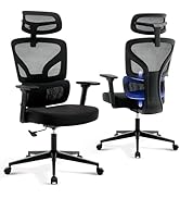 Office Chair Ergonomic Desk Chair - Home Mesh Office Desk Chair with Adjustable Lumbar Support, H...