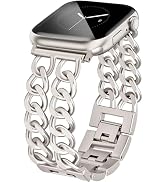 JR.DM Starlight Watch Bands for Women Compatible with Apple Watch 38mm 40mm 41mm 42mm (S10/11) Ad...