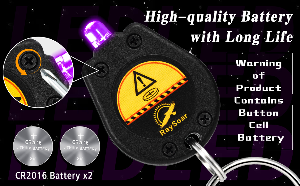 UV LED Keychain Flashlight