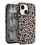 J.west Compatible with iPhone 15 Plus Case 6.7 inch with 2 Pack Tempered Glass Screen Protectors ...