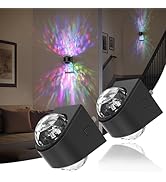 JandCase Night Lights Plug into Wall,2 Pack Star Projector RGB Night Light with 9 Color Change, A...