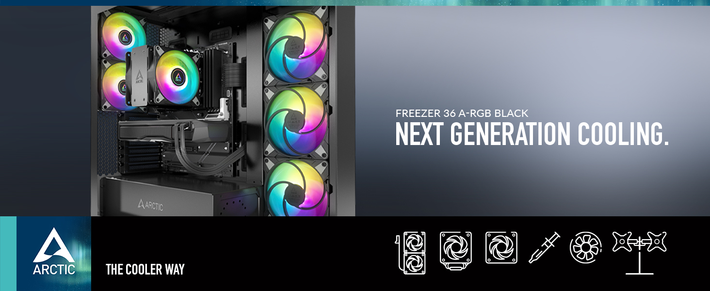 Freezer 36 A-RGB Black; Next Generation Cooling