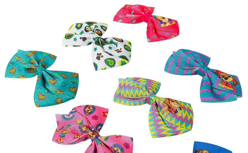 paw patrol hair bows