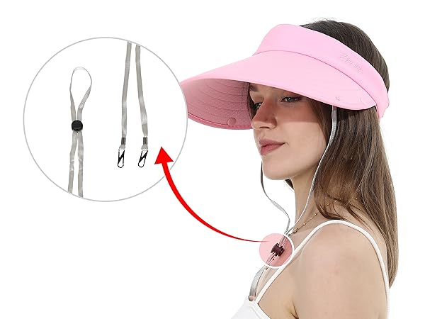 sun hat women packable protection girl visor wide brim outdoor cap large
