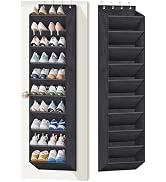 KIMBORA 10 Tier Over the Door Shoe Organizer with Large Pockets, Hanging Shoe Rack for Closet Doo...