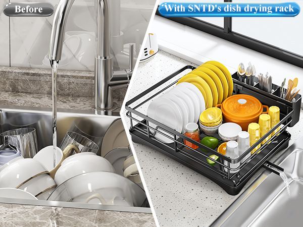 dish drying rack for kitchen counter
