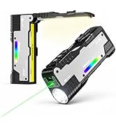 Allspark Rechargeable Flashlight, Magnetic Alloy Tactical Zoom Flashlight, COB Floodlight 2000 LM...