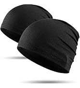 WTACTFUL Cooling Breathable Skull Cap Men Women, Sweat Wicking 1-2-4 Pack | 3D Honeycomb Mesh Lig...