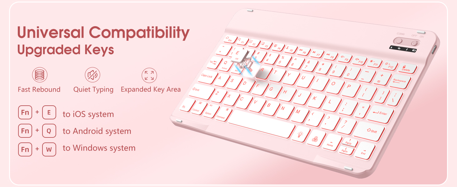 Compatible upgraded keys - keyboard for ipad a16