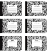 Oxford Jr. Composition Notebooks, Half Size, 4-7/8 x 7-1/2 Inches, Wide Ruled Paper, 80 Sheets, B...