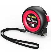Tape Measure, 16 FT Self-Locking Tape Measure, Steel Made Retractable Measurement, Imperial/Metri...