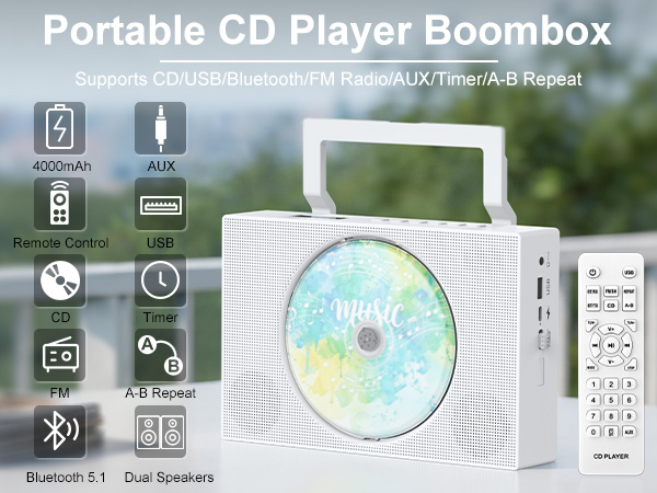 boombox cd player