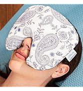 Weighted Sinus Mask, Warm Cold Compress Eye Mask for Dry Eyes, Migraine, Sinus Pressure Relief, S...