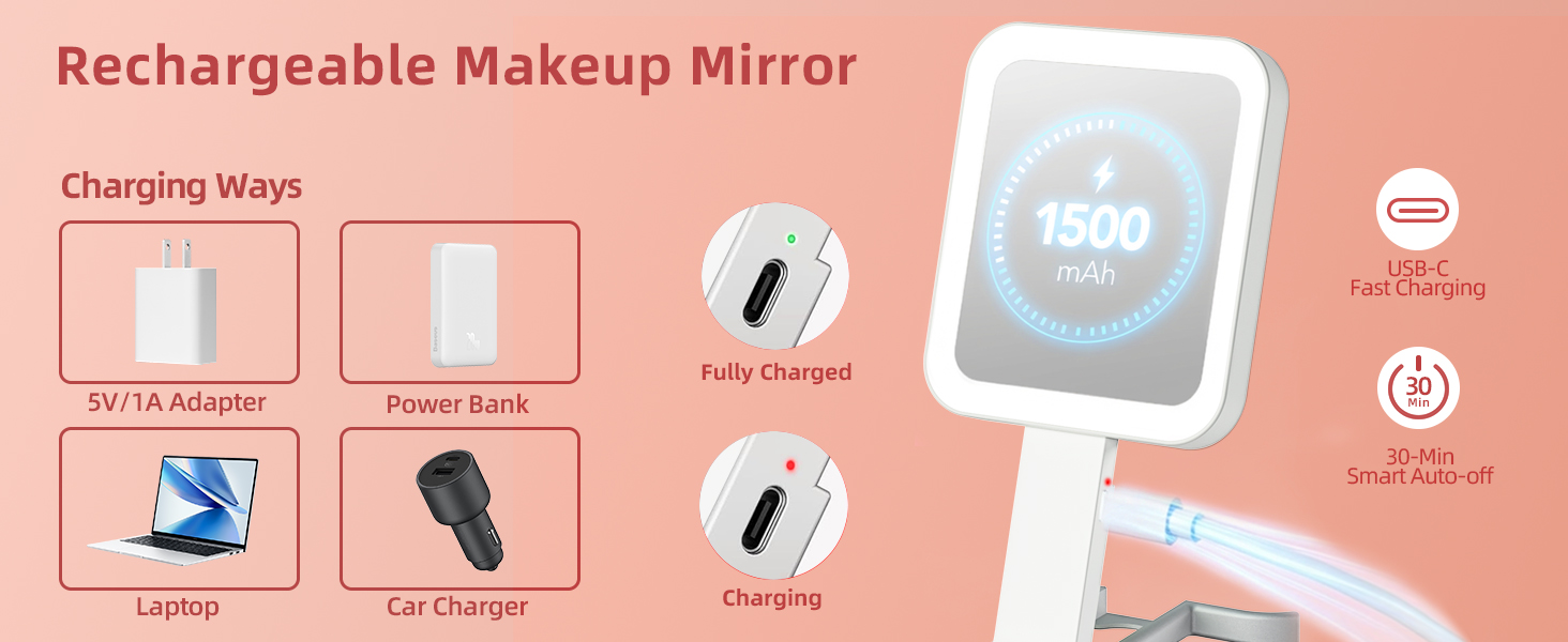 rechargeable mirror