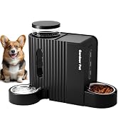 Automatic Gravity Pet Feeder, 1.8 Gallons*2 Dog Feeder and Water Dispenser Set, 2-in-1 Automatic ...