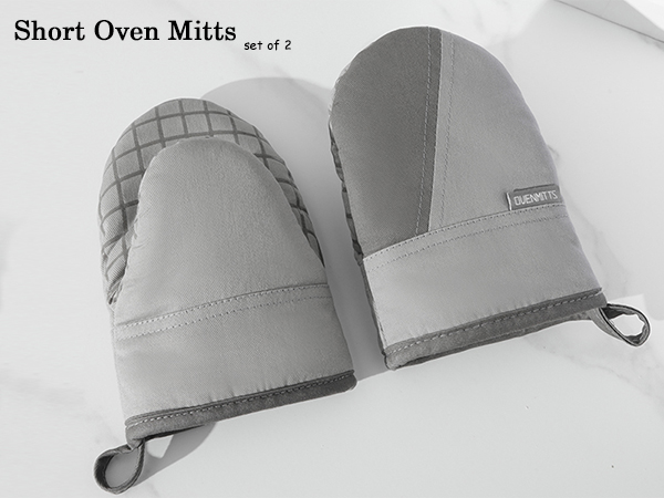 short oven mitts