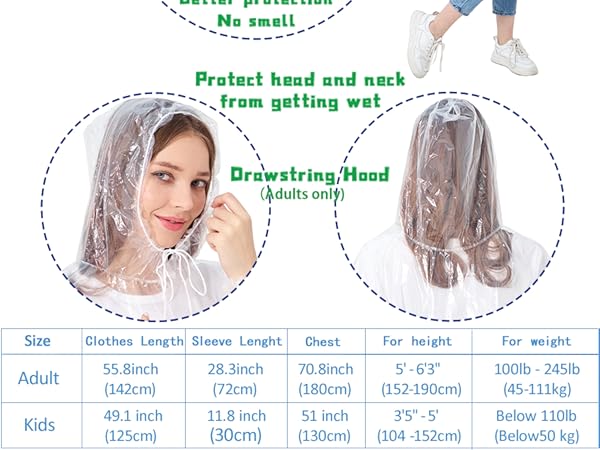 ponchos family pack