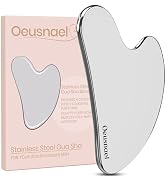 Oeusnael Stainless Steel Gua Sha Facial Tools, Lymphatic Drainage Massager for Face, Face Sculpti...