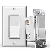 Z-Wave Plus Smart Dimmer Light Switch 3 Way | Built-in Z-Wave Repeater | Works with Existing Regu...