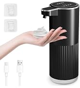 GuDoQi Automatic Touchless Foaming Soap Dispenser, 4-Level Adjustable Foam, USB Rechargeable Hand...