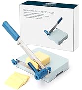 KITCHENDAO Multipurpose Cheese Slicer Cutter with Board for Arthritic and Weak Hands, Adjustable ...