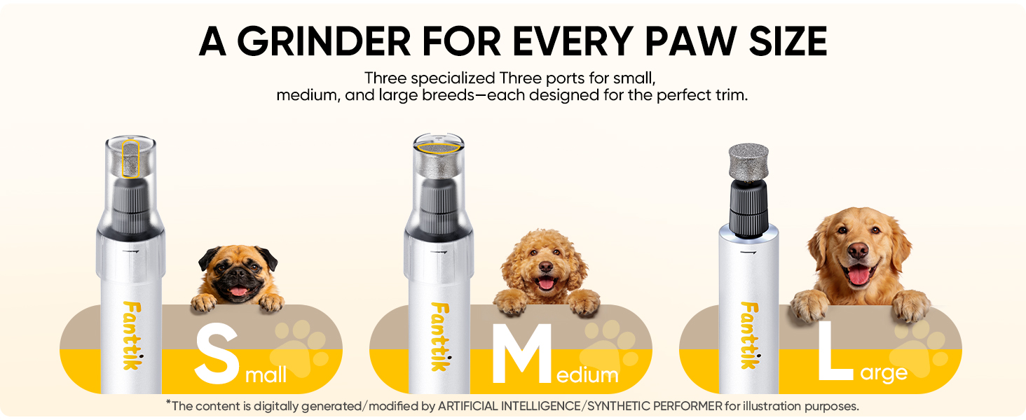 F2 Master Pet whisper quiet Dog Nail Grinder