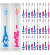 100 pcs Toddler Toothbrush Kids Manual Toothbrush Individually Wrapped Toothbrushes,Kids Toothbru...