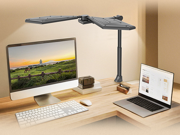 Desk lamp with clamp
