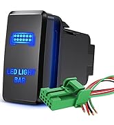 Nilight LED Light BAR Push Button Switch 12V ON Off Switch with Connector Wire Kit 1.54