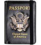 TOURSUIT RFID Passport and Vaccine Card Holder Combo, Travel Document Holder Case Cover, Leather ...