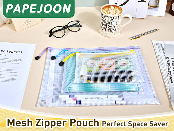 mesh zipper pouch bags