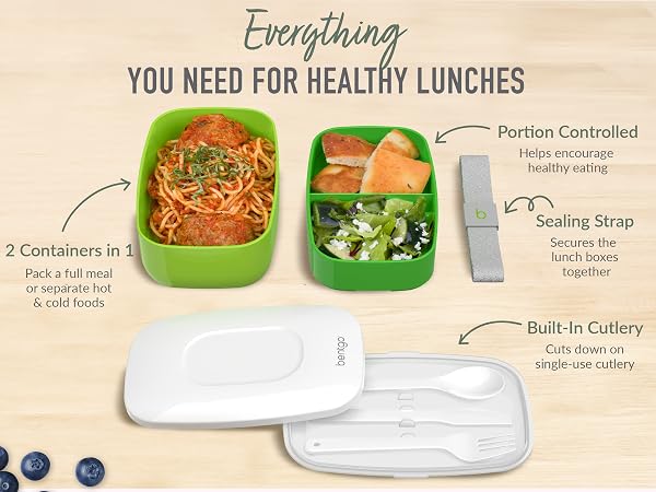 bentgo, bentgo classic, bentgo lunch box, adult lunch box, stackable lunch box, lunch box for adults