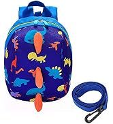 Dinosaur Safety Kids Leash Backpack with Harness Leash for Toddlers Boys Girls