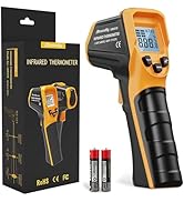 Ahosoutly Infrared Thermometer Laser Temperature Gun with Cal Calibration, -58? to 1112?, for Coo...