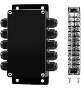 ABS IP67 Waterproof Dustproof Electrical Junction Box, with 15A 600V Barrier Terminal Cable Conne...