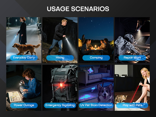 Rechargeable EDC Pocket Flashlight-Mini LED Flash Light