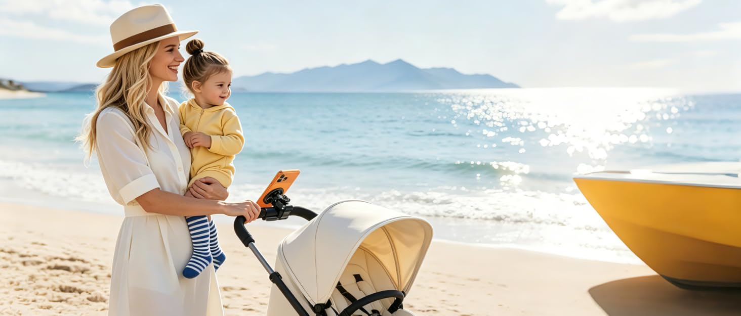 stroller phone holder