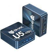 Bmax AI Mini PC Gaming Desktop Computer Intel Core Ultra 5 115U (8C/10T Turbo 4.2 GHz),NPU/GPU: 2...