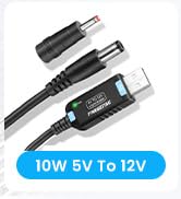 USB to DC 12V Adapter